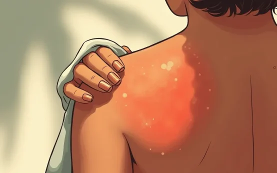relieve mild sunburn using kitchen ingredients for skin