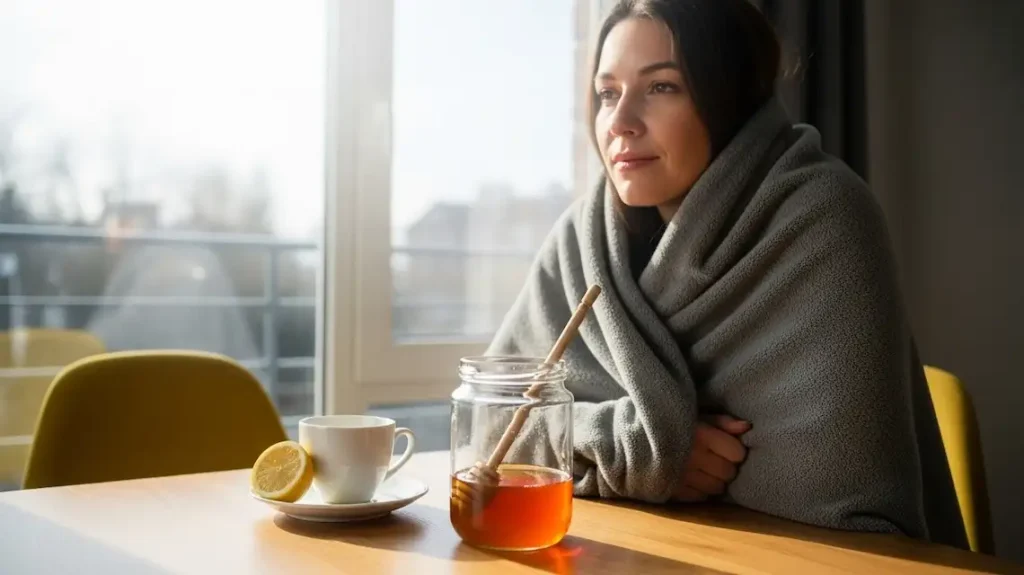 using honey to soothe a mild cough from cold