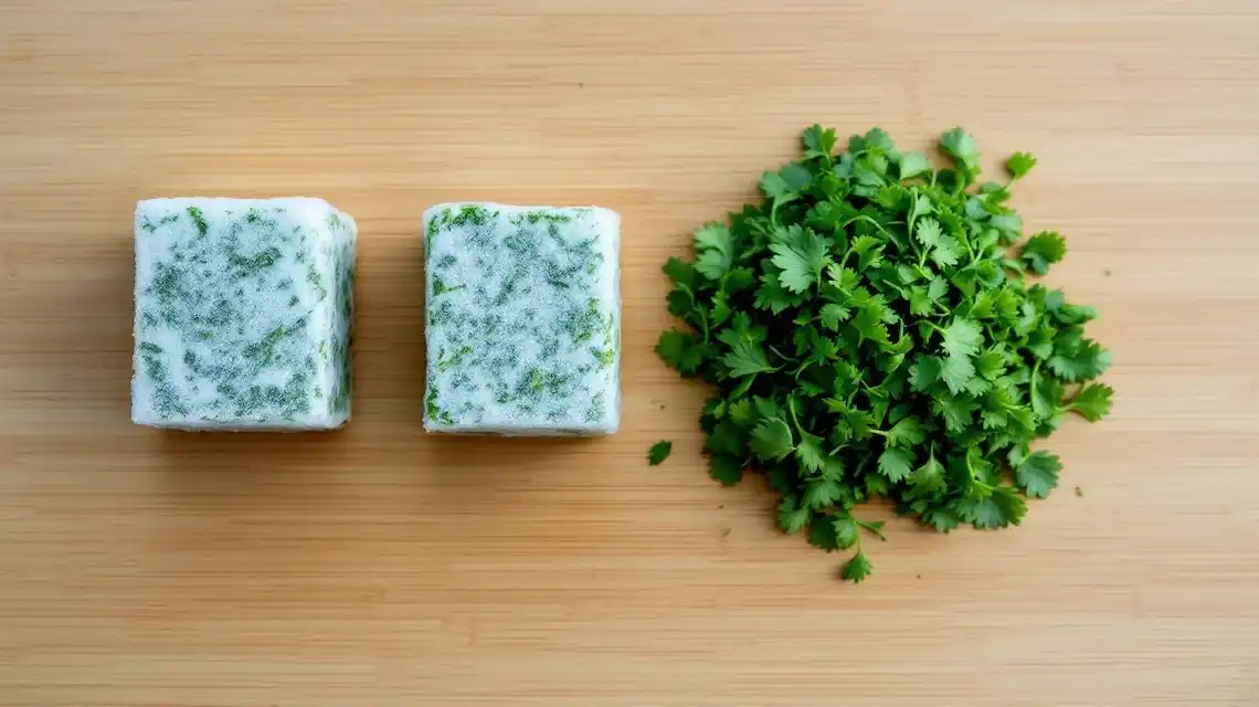 can you chop and freeze fresh herbs