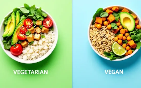 what is the difference between vegan and vegetarian diet