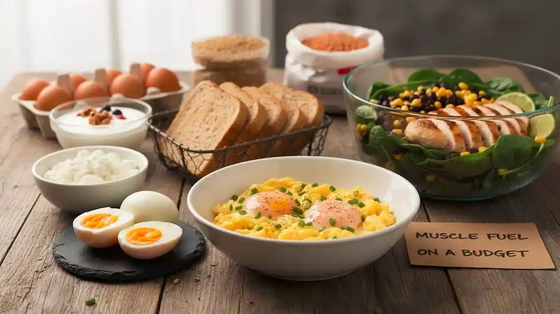 cheap food to help build muscle