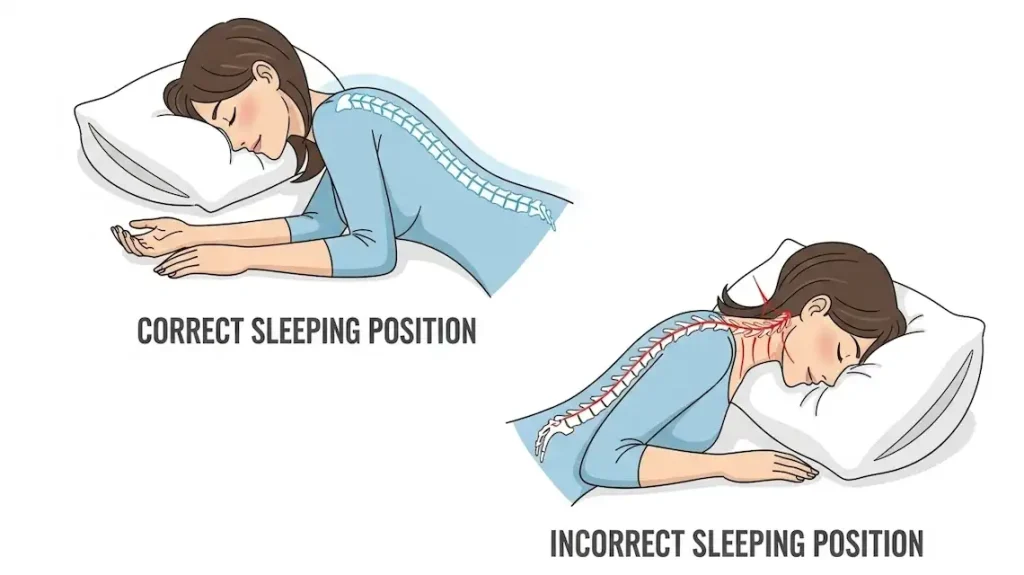 does sleeping without pillow help posture