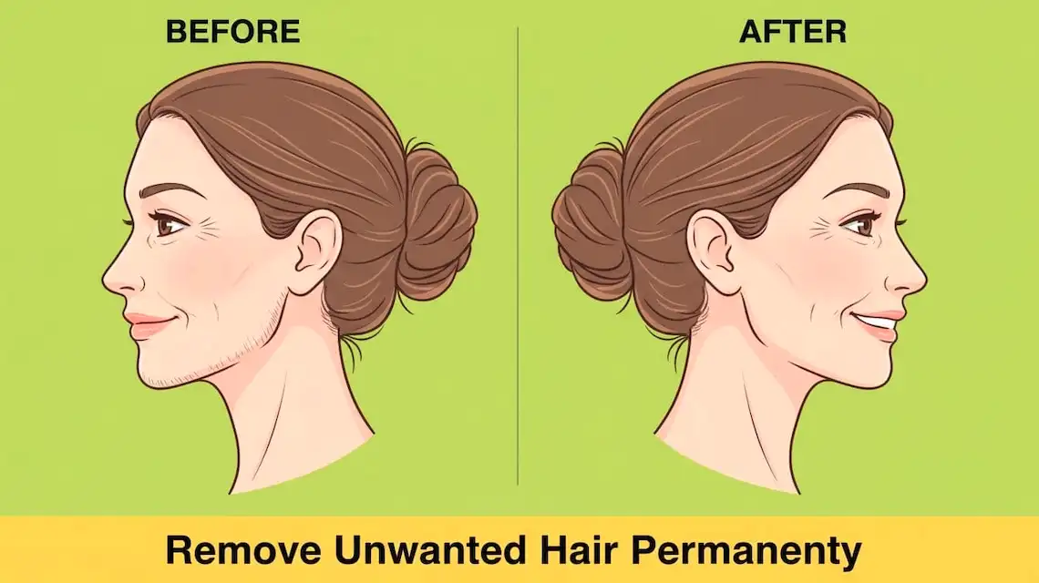 how to remove unwanted hair permanently