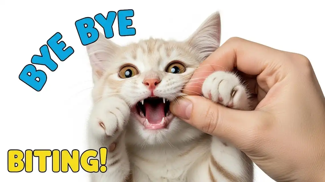 how to train cat to not bite