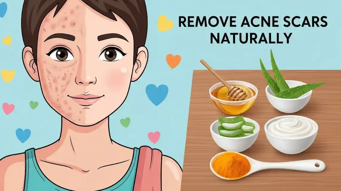 how to treat acne scars at home naturally