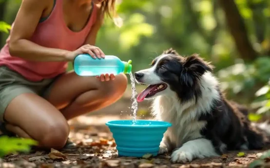 keeping dogs hydrated on walks the night
