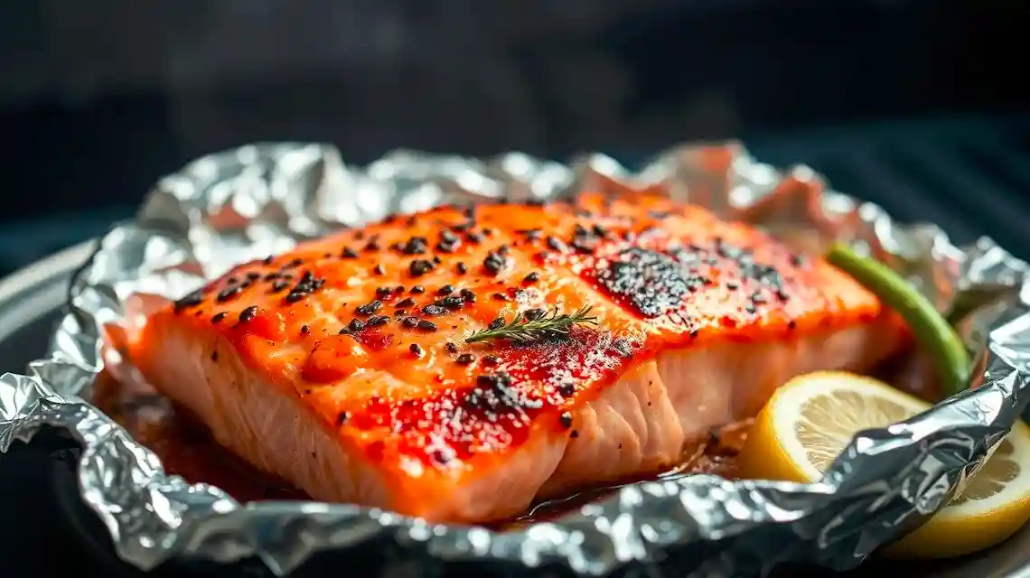 how long to grill salmon in foil