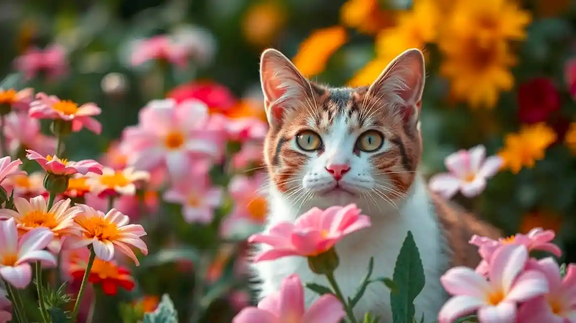 how to keep cats out of a flower garden