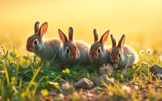 what can wild rabbits eat